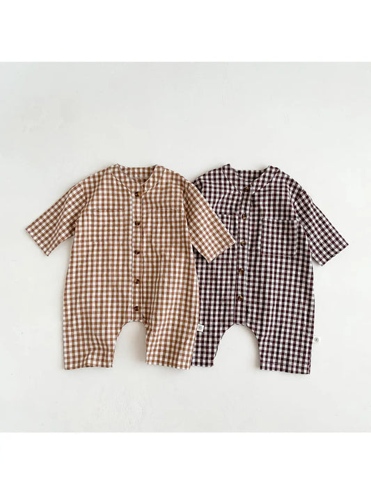 Baby Plaid Jumpsuit